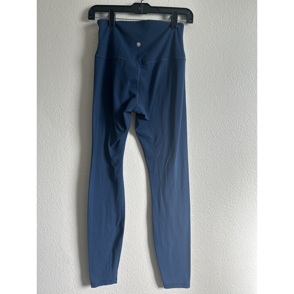 CRZ Yoga Leggings Womens Medium Blue High Rise Stretch Athletic Gym Pants - Picture 2 of 5
